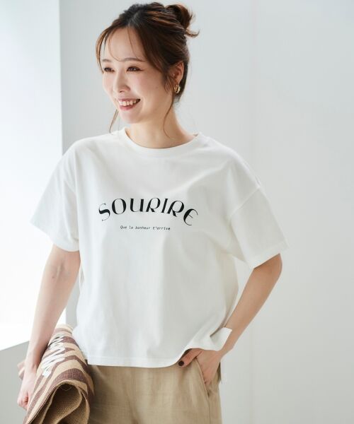 le.coeur blanc / ルクールブラン Tシャツ | SOURIREロゴTシャツ | 詳細11