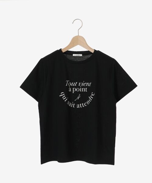 le.coeur blanc / ルクールブラン Tシャツ | フレンチフレーズプリントTシャツ | 詳細26