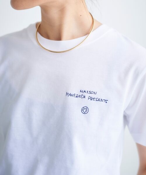 le.coeur blanc / ルクールブラン Tシャツ | MAISON MAVERICK フリーハンドロゴTシャツ | 詳細3