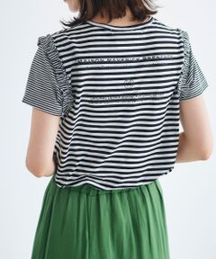 le.coeur blanc / ルクールブラン Tシャツ | MAISON MAVERICKショルダーフリルTシャツ