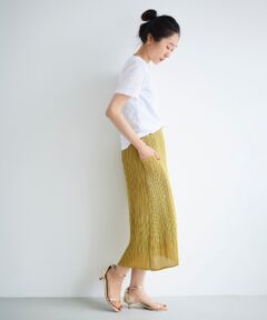 le.coeur blanc / ルクールブラン ロング・マキシ丈スカート | MAISON MAVERICKプリーツスカート