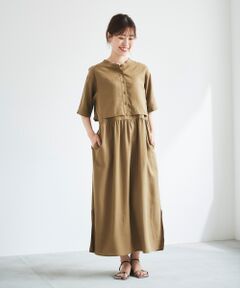 le.coeur blanc / ルクールブラン ロング・マキシ丈ワンピース | トップスレイヤードシャツワンピース