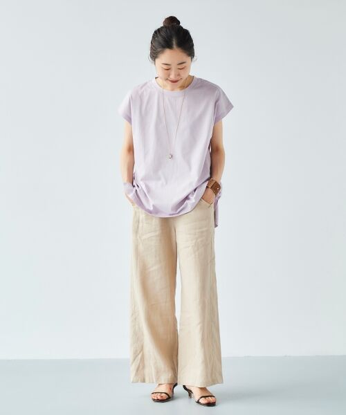 le.coeur blanc / ルクールブラン Tシャツ | オーガニックコットンフレンチスリーブTシャツ | 詳細10