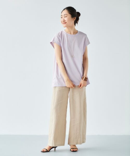 le.coeur blanc / ルクールブラン Tシャツ | オーガニックコットンフレンチスリーブTシャツ | 詳細13