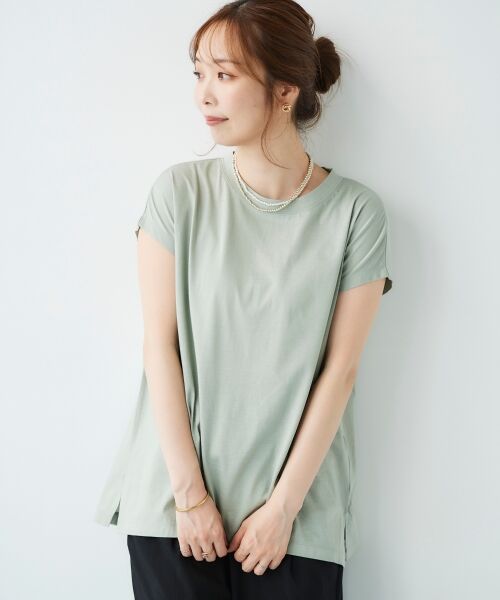 le.coeur blanc / ルクールブラン Tシャツ | オーガニックコットンフレンチスリーブTシャツ | 詳細15