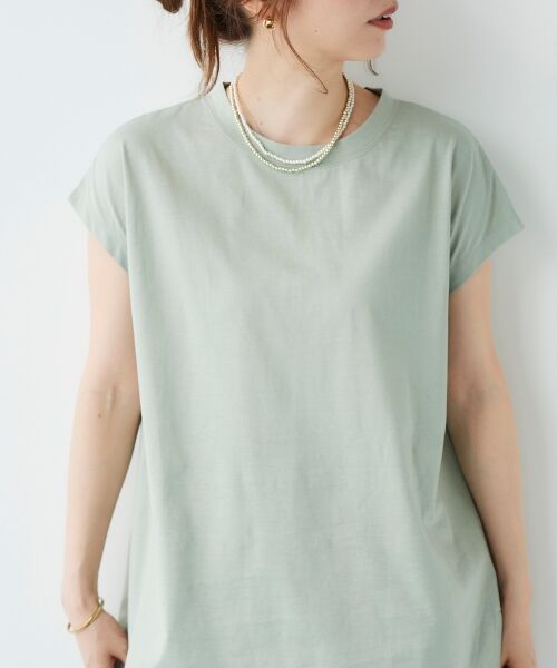 le.coeur blanc / ルクールブラン Tシャツ | オーガニックコットンフレンチスリーブTシャツ | 詳細16