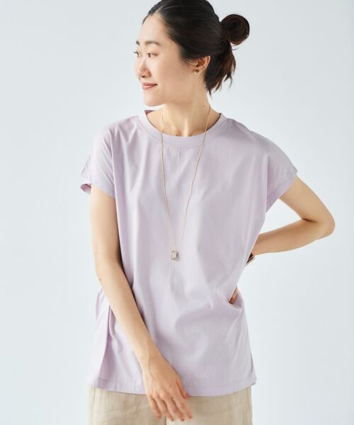 le.coeur blanc / ルクールブラン Tシャツ | オーガニックコットンフレンチスリーブTシャツ | 詳細2