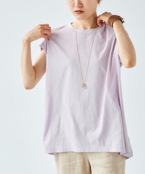 le.coeur blanc / ルクールブラン Tシャツ | オーガニックコットンフレンチスリーブTシャツ | 詳細3