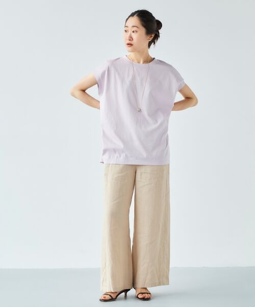 le.coeur blanc / ルクールブラン Tシャツ | オーガニックコットンフレンチスリーブTシャツ | 詳細9