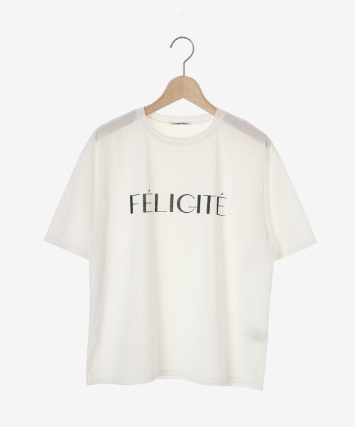 le.coeur blanc / ルクールブラン Tシャツ | FELICITEロゴTシャツ | 詳細1