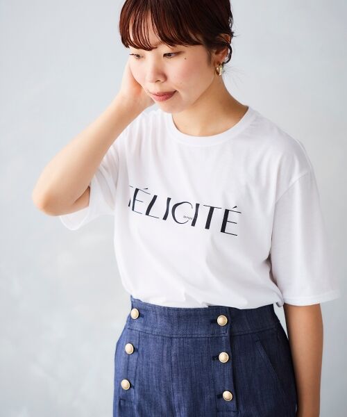 le.coeur blanc / ルクールブラン Tシャツ | FELICITEロゴTシャツ | 詳細8