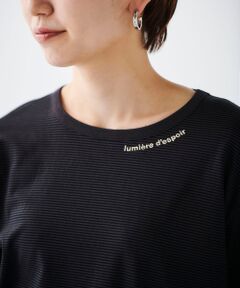 ネック刺繍ロンTEE