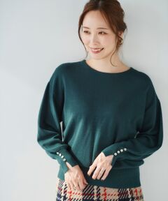 le.coeur blanc / ルクールブラン ニット・セーター | スリーブボタンニットプルオーバー