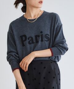 Parisロゴニットプルオーバー