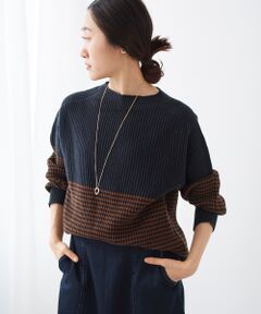 le.coeur blanc / ルクールブラン ニット・セーター | 柄アミボーダーニット