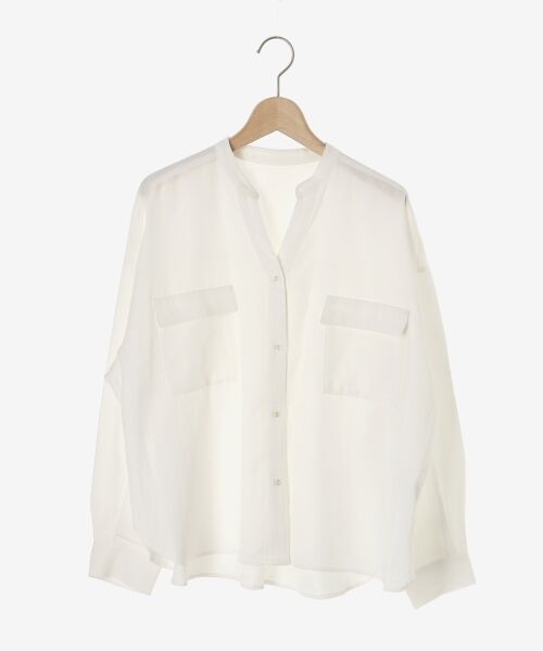 le.coeur blanc / ルクールブラン シャツ・ブラウス | ドゥークロスツイルダブルポケットシャツ | 詳細1