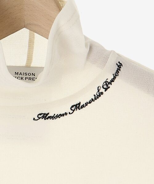 le.coeur blanc / ルクールブラン Tシャツ | MAISON MAVERICK ベロアハイネックT | 詳細25