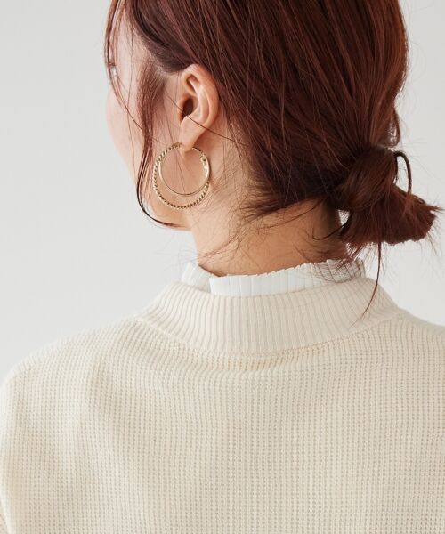 le.coeur blanc / ルクールブラン ピアス・イヤリング | フープ2連ピアス | 詳細3