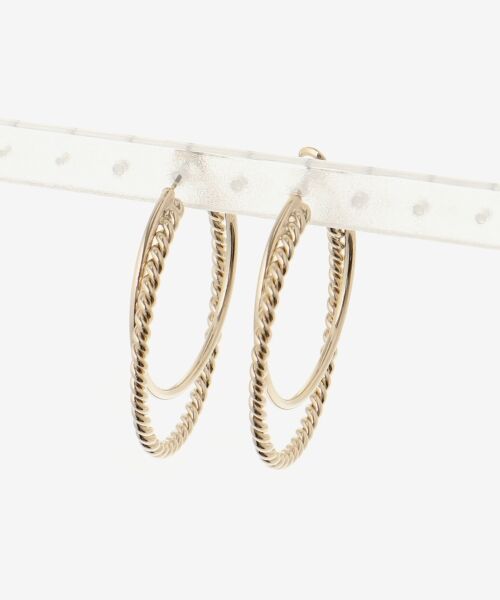 le.coeur blanc / ルクールブラン ピアス・イヤリング | フープ2連ピアス | 詳細6