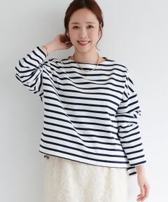 le.coeur blanc / ルクールブラン Tシャツ | ボーダーワイドシルエットプルオーバー