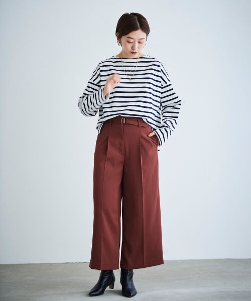 le.coeur blanc / ルクールブラン Tシャツ | ボーダーワイドシルエットプルオーバー | 詳細5