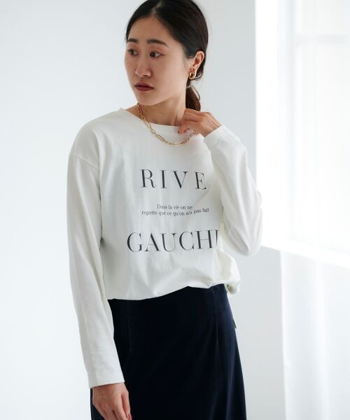 le.coeur blanc / ルクールブラン Tシャツ | RIVE GAUCHE ロゴTシャツ | 詳細21