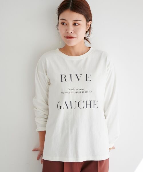 le.coeur blanc / ルクールブラン Tシャツ | RIVE GAUCHE ロゴTシャツ | 詳細24