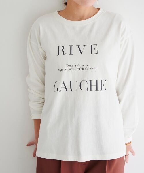 le.coeur blanc / ルクールブラン Tシャツ | RIVE GAUCHE ロゴTシャツ | 詳細25