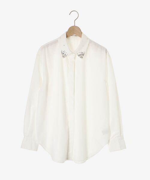 le.coeur blanc / ルクールブラン シャツ・ブラウス | ビジューカラーシャツ | 詳細1
