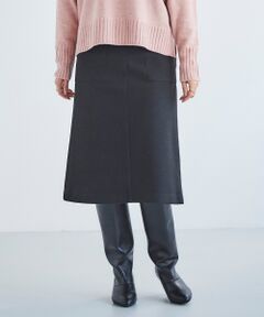 le.coeur blanc / ルクールブラン ロング・マキシ丈スカート | ライトメルトントラペーズスカート