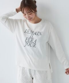 le.coeur blanc / ルクールブラン カットソー | フレンチロゴプリントロンTEE