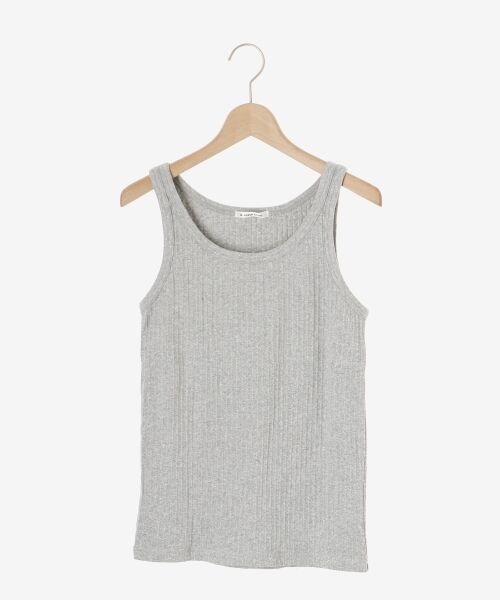 le.coeur blanc / ルクールブラン タンクトップ | 《手洗い可能》ランダムテレコUネックタンク | 詳細1
