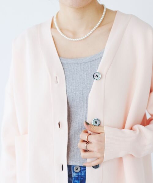 le.coeur blanc / ルクールブラン タンクトップ | 《手洗い可能》ランダムテレコUネックタンク | 詳細11