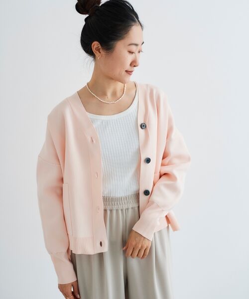 le.coeur blanc / ルクールブラン タンクトップ | 《手洗い可能》ランダムテレコUネックタンク | 詳細18