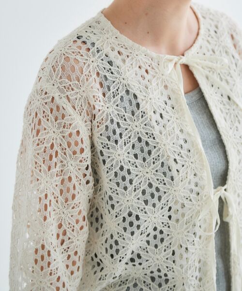 le.coeur blanc / ルクールブラン タンクトップ | 《手洗い可能》ランダムテレコUネックタンク | 詳細2