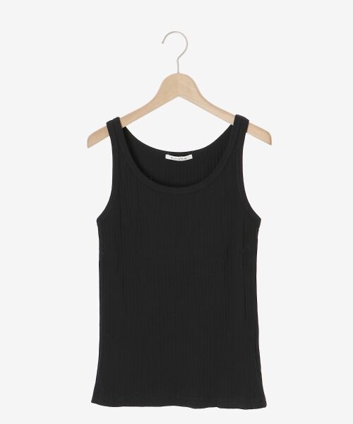 le.coeur blanc / ルクールブラン タンクトップ | 《手洗い可能》ランダムテレコUネックタンク | 詳細22