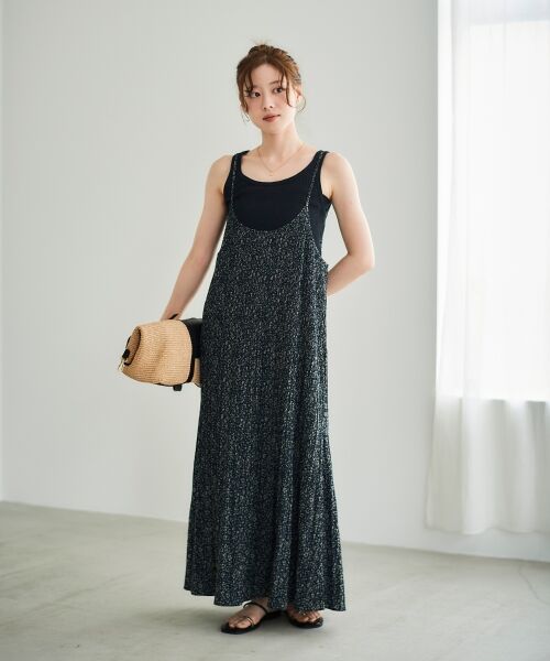 le.coeur blanc / ルクールブラン タンクトップ | 《手洗い可能》ランダムテレコUネックタンク | 詳細23