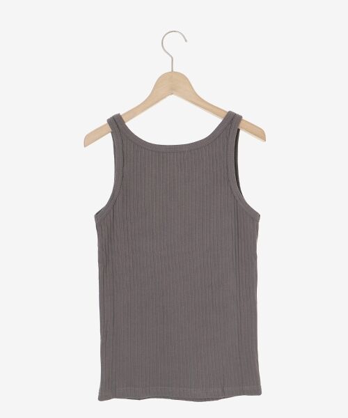 le.coeur blanc / ルクールブラン タンクトップ | 《手洗い可能》ランダムテレコUネックタンク | 詳細26