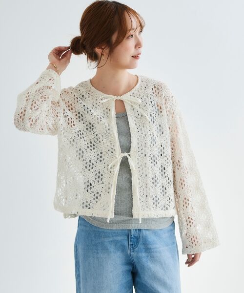 le.coeur blanc / ルクールブラン タンクトップ | 《手洗い可能》ランダムテレコUネックタンク | 詳細3