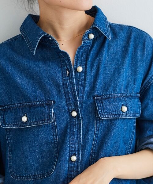 le.coeur blanc / ルクールブラン シャツ・ブラウス | パールボタンシャツ | 詳細27