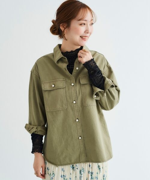 le.coeur blanc / ルクールブラン シャツ・ブラウス | パールボタンシャツ | 詳細3