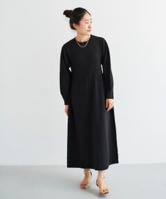 le.coeur blanc / ルクールブラン ロング・マキシ丈ワンピース | 《手洗い可能》フレアニットワンピース