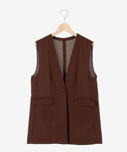 le.coeur blanc / ルクールブラン ベスト | リネンライクツイルベスト | 詳細1