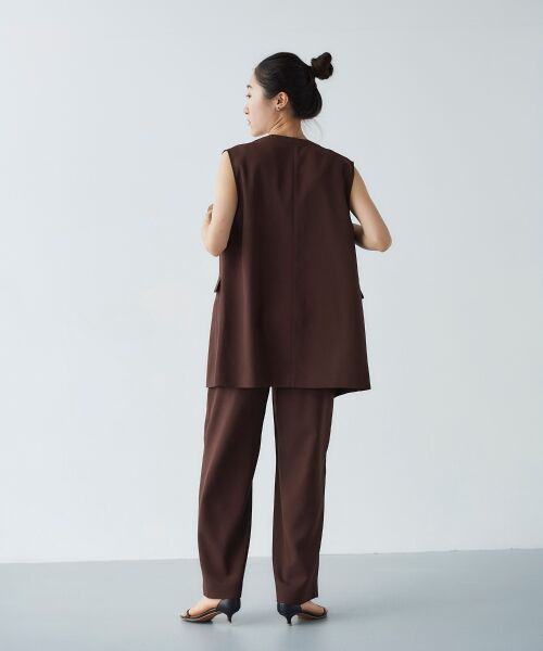 le.coeur blanc / ルクールブラン ベスト | リネンライクツイルベスト | 詳細17