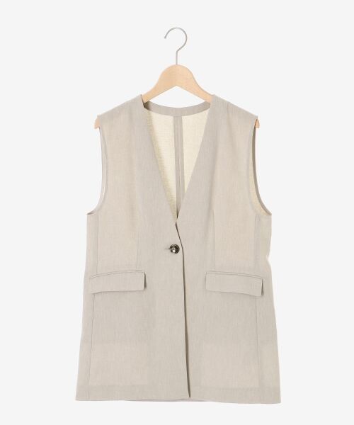 le.coeur blanc / ルクールブラン ベスト | リネンライクツイルベスト | 詳細18