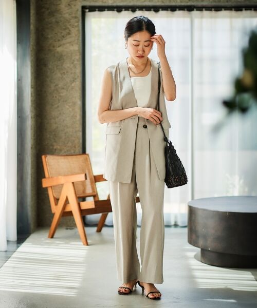 le.coeur blanc / ルクールブラン ベスト | リネンライクツイルベスト | 詳細27