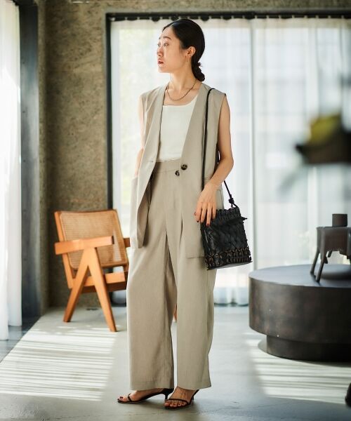 le.coeur blanc / ルクールブラン ベスト | リネンライクツイルベスト | 詳細29