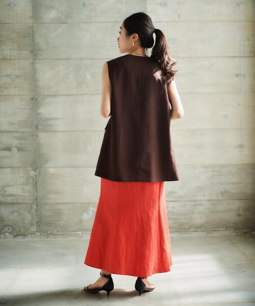 le.coeur blanc / ルクールブラン ベスト | リネンライクツイルベスト | 詳細6