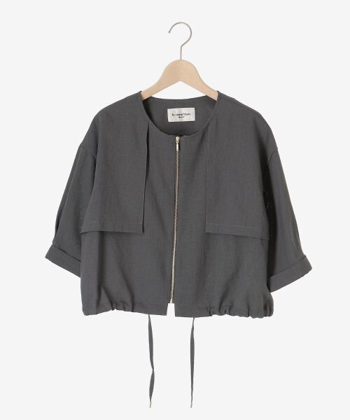 le.coeur blanc / ルクールブラン ブルゾン | 《手洗い可能》リネンライクライトブルゾン | 詳細1