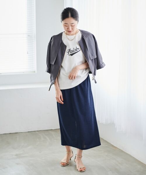 le.coeur blanc / ルクールブラン ブルゾン | 《手洗い可能》リネンライクライトブルゾン | 詳細13